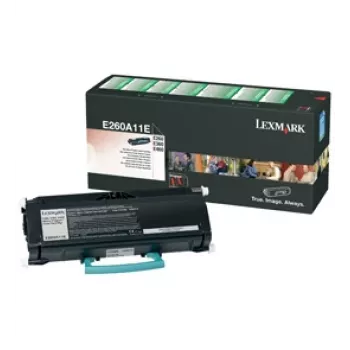 Värikasetti Lexmark E260A11E 3000 sivua musta
