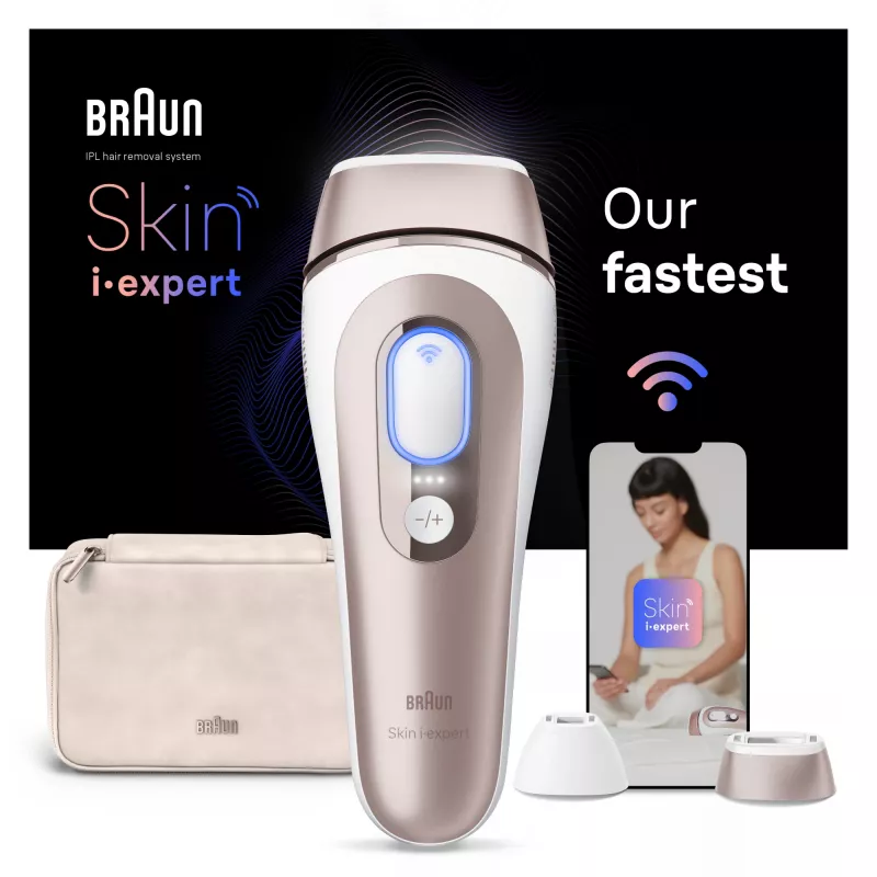 Braun Skin i-expert PL7147 Intense Pulsed Light (IPL) ruusukulta, valkoinen