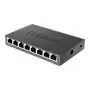 D-Link DGS-108 hallitsematon L2 Gigabit Ethernet (10/100/1000) musta