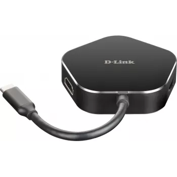 D-Link 4-in-1 USB-C-keskitin HDMI:llä ja Power Delivery -toiminnolla
