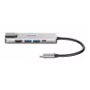 D-Link 5-in-1 USB-C-keskitin HDMI/Ethernetillä ja Power Delivery -toiminnolla