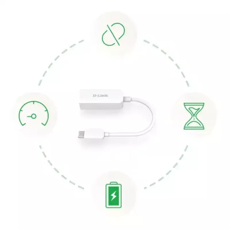 Ethernet-sovitin D-Link DUB-E250 USB-C 2.5G