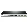 D-Link DXS-1210-12TC/E verkkokytkin hallittava L2 10G Ethernet (100/1000/10000) 1U musta, hopea