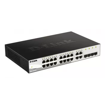D-Link DGS-1210-20 hallittava L2 Gigabit Ethernet (10/100/1000) 1U musta