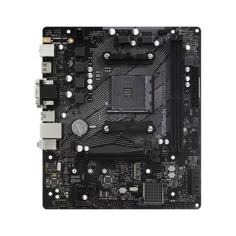 Emolevy ASRock B550M-HDV AMD B550 kanta AM4 micro ATX