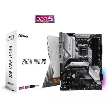 Emolevy ASRock B650 Pro RS — ATX, kanta AM5, AMD B650, DDR5, 4 DIMM, 128 GB, 2,5 Gb LAN, 1x M.2, HDMI, DisplayPort
