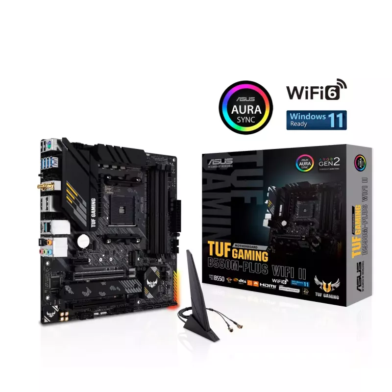 Emolevy ASUS TUF GAMING B550M-PLUS WIFI II AMD B550 kanta AM4 micro ATX