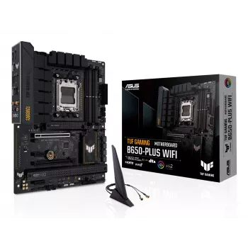 Emolevy ASUS TUF GAMING B650-PLUS WIFI — AMD B650, kanta AM5, ATX, DDR5, 4 DIMM, Wi-Fi 6, 2.5Gb LAN, 3x M.2