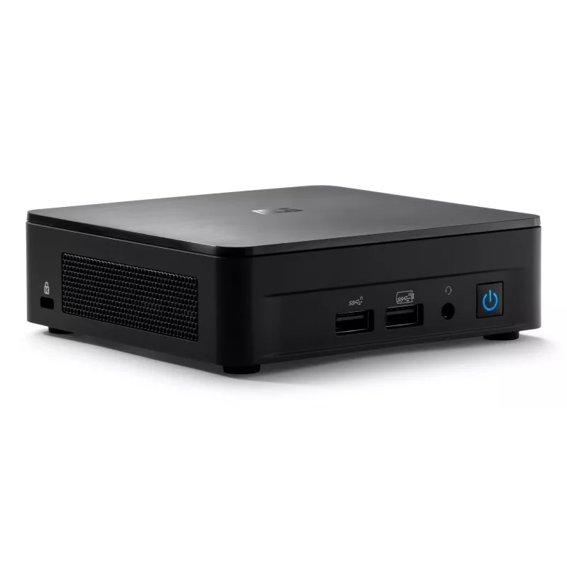 ASUS NUC 12 Pro Kit RNUC12WSKI700002I minitietokone (barebone), Intel Core i7-1260P, Intel Iris Xe Graphics, 2x DDR4 SO-DIMM (enintään 64 GB), 2x M.2, Wi-Fi 6E, Bluetooth 5.2, 2,5GbE, musta