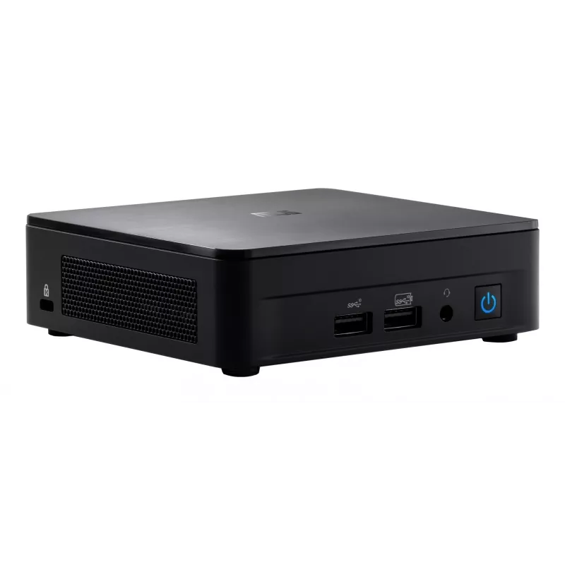 ASUS NUC 12 Pro Kit RNUC12WSKI700002I minitietokone (barebone), Intel Core i7-1260P, Intel Iris Xe Graphics, 2x DDR4 SO-DIMM (enintään 64 GB), 2x M.2, Wi-Fi 6E, Bluetooth 5.2, 2,5GbE, musta
