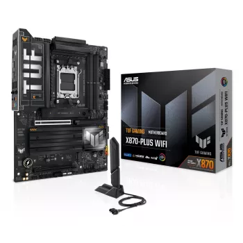 Emolevy ASUS TUF GAMING X870-PLUS WIFI — AMD X870, Socket AM5, ATX, DDR5, 4 DIMM, Wi-Fi 7, Bluetooth 5.4