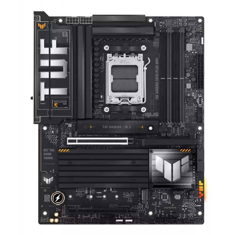 Emolevy ASUS TUF GAMING X870-PLUS WIFI — AMD X870, Socket AM5, ATX, DDR5, 4 DIMM, Wi-Fi 7, Bluetooth 5.4