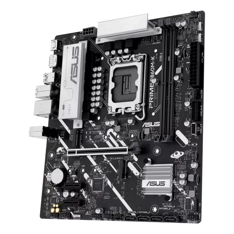 Emolevy ASUS PRIME B860M-K — Intel B860, LGA 1851, micro ATX, DDR5, 2x M.2, 2 DIMM, 2.5Gb LAN