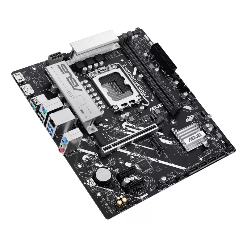 Emolevy ASUS PRIME B860M-K — Intel B860, LGA 1851, micro ATX, DDR5, 2x M.2, 2 DIMM, 2.5Gb LAN