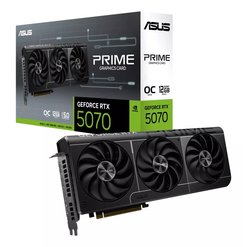 ASUS näytönohjain NVIDIA GeForce PRIME OC RTX5070 12GB GDDR7
