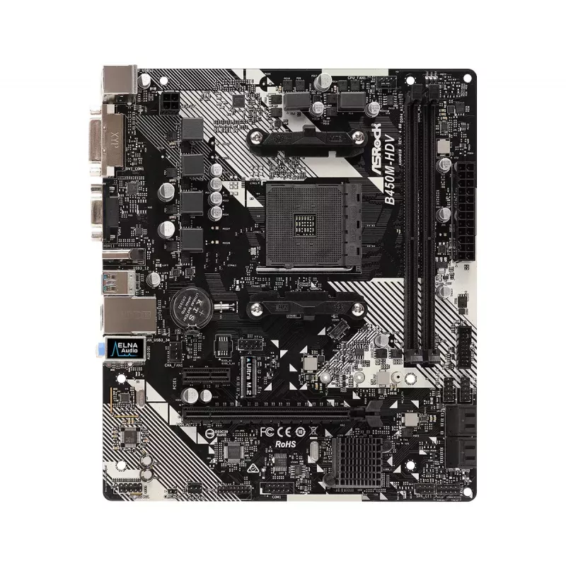 Emolevy ASRock B450M-HDV R4.0 AMD B450 Socket AM4 micro ATX