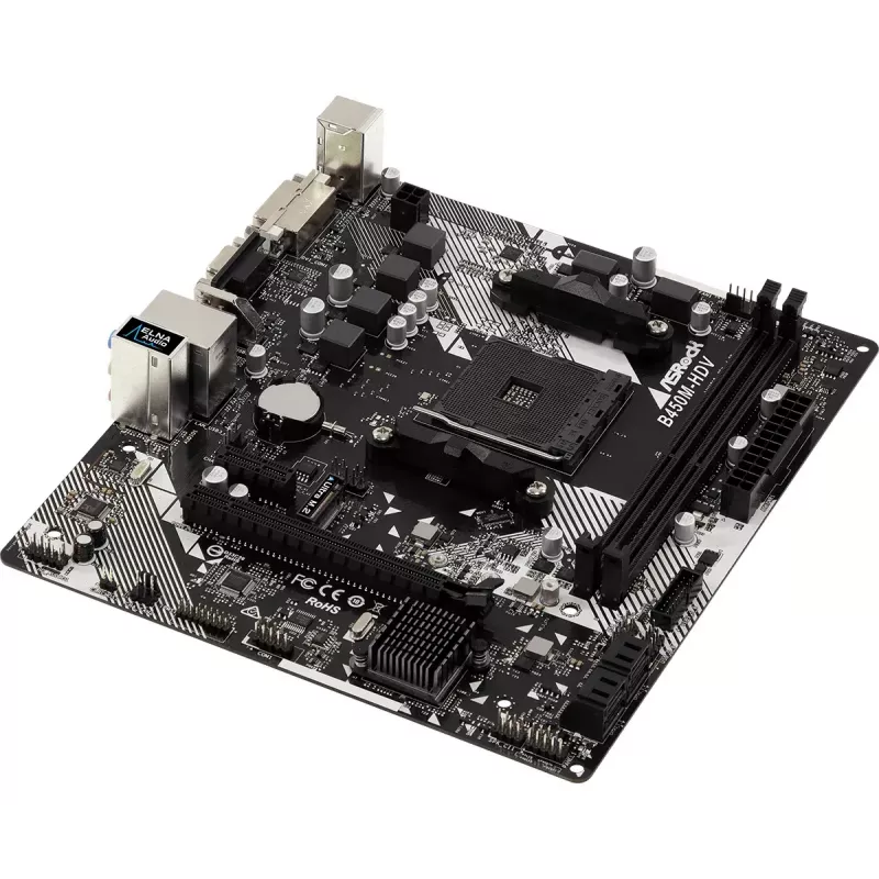 Emolevy ASRock B450M-HDV R4.0 AMD B450 Socket AM4 micro ATX