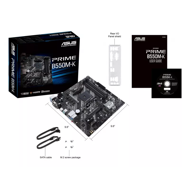 Emolevy ASUS PRIME B550M-K AMD B550 Socket AM4 micro ATX