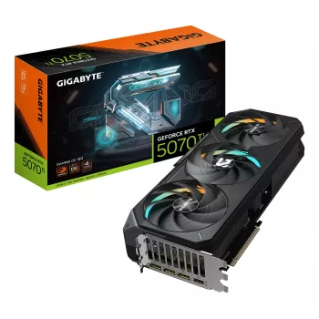 GIGABYTE GeForce RTX 5070 Ti GAMING OC 16G Näytönohjain - 16GB GDDR7, 256bit, PCI-E 5.0, 2588 MHz Core Clock, 3 x DP 2.1a, 1 x HDMI 2.1b, NVIDIA DLSS 4, GV-N507TGAMING OC-16GD