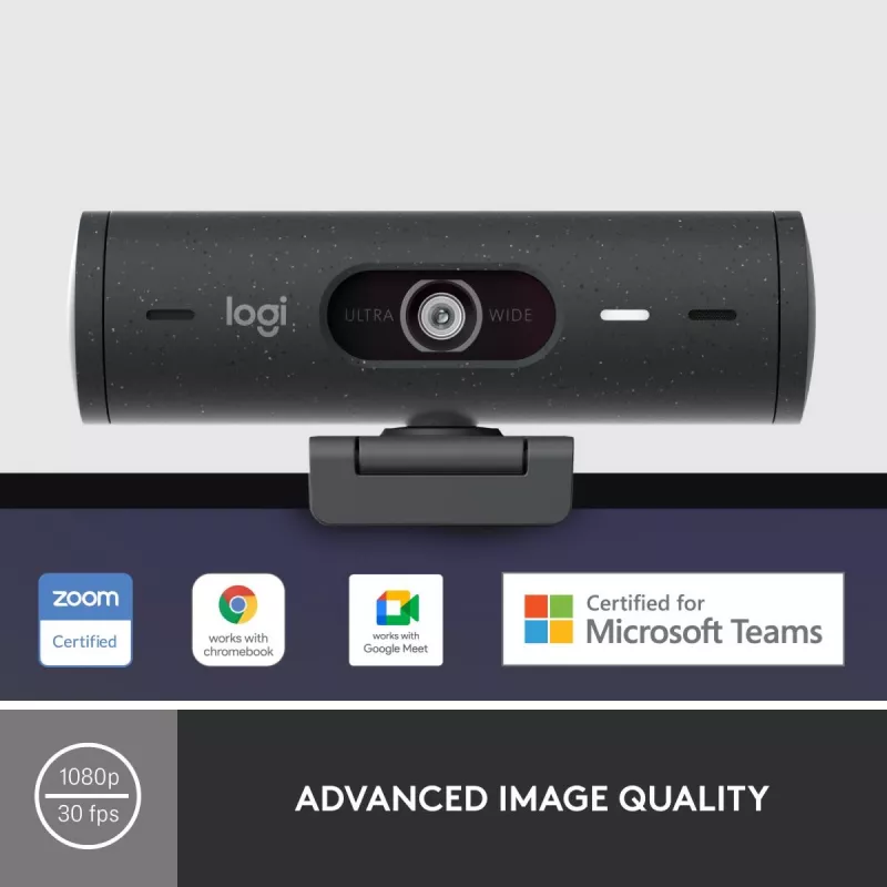 LOGITECH Brio 500 Full HD -web-kamera grafiitti