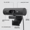 LOGITECH Brio 500 Full HD -web-kamera grafiitti