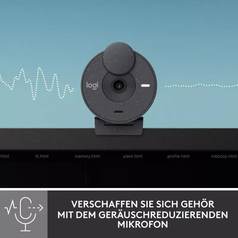 LOGITECH Brio 300 Full HD -web-kamera - grafiitti