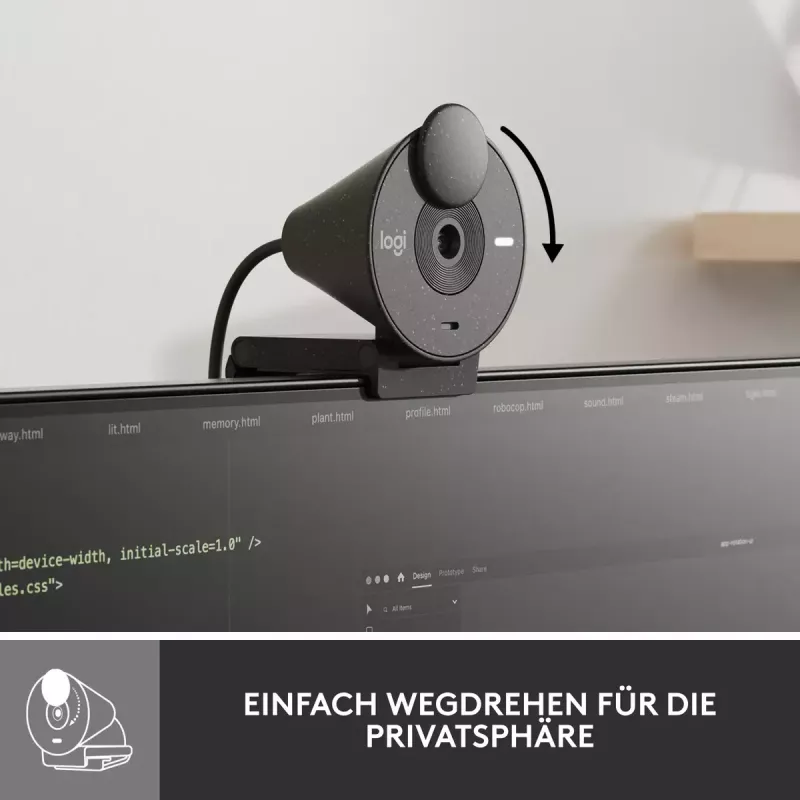 LOGITECH Brio 300 Full HD -web-kamera - grafiitti