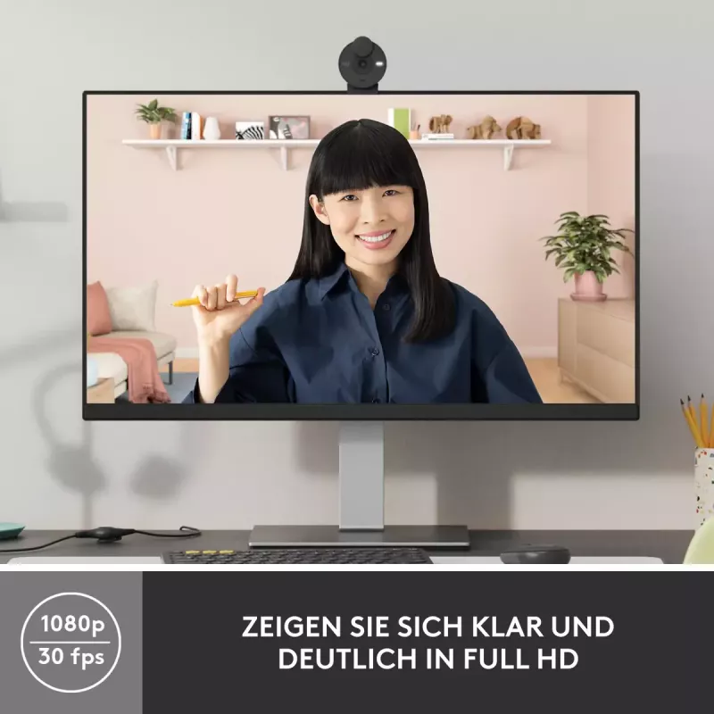 LOGITECH Brio 300 Full HD -web-kamera - grafiitti