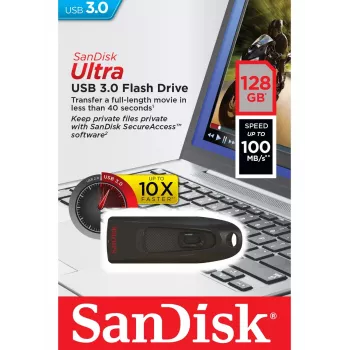 USB-muistitikku SanDisk 128 GB USB Type-A 3.2 Gen 1 musta