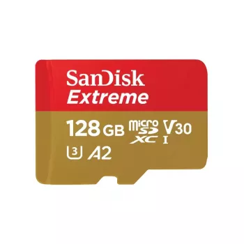 WESTERN DIGITAL Extreme Micro SDXC 128 GB + SD-adapteri 190 MB/s 90 MB/s A2 C10 V30 UHS-I U3