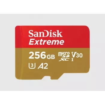 MicroSDXC-muistikortti SANDISK SDSQXAV-256G-GN6MA 256 GB UHS-I U3 V30 190 MB/s luku 130 MB/s kirjoitus punainen