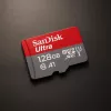 MicroSDXC-kortti SanDisk 128 GB UHS-I Class 10 SDSQUAB-128G-GN6MA