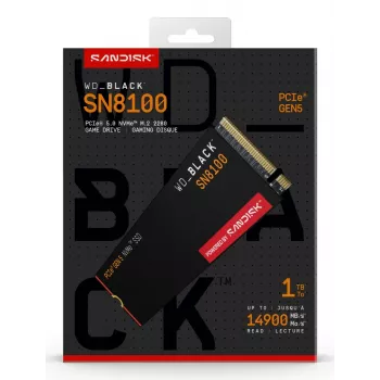 SSD-asema Western Digital 1 TB M.2 PCI Express 5.0 musta SN8100