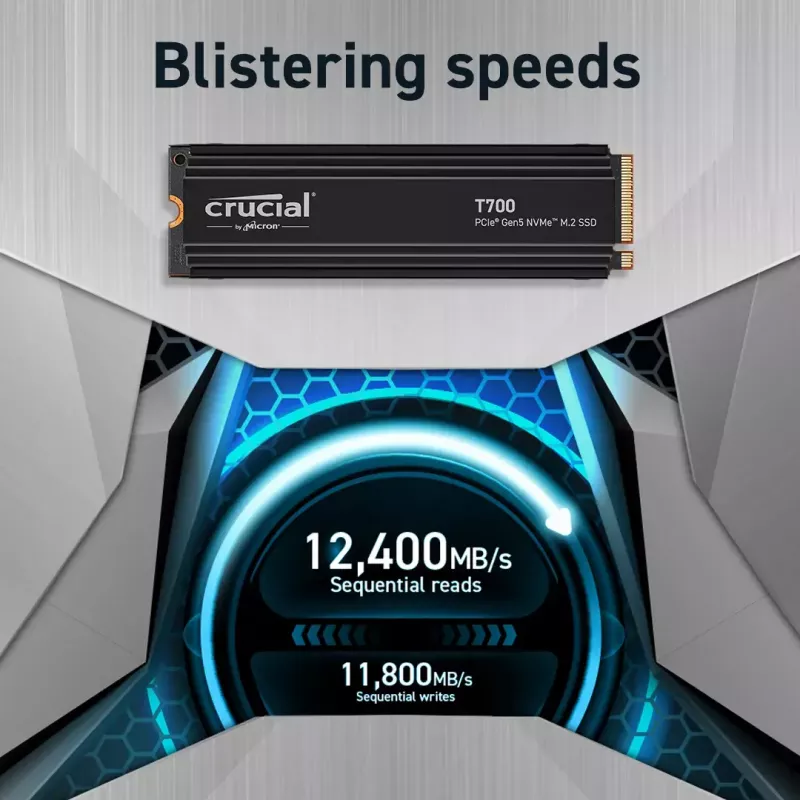 SSD-asema Crucial 2TB M.2 PCIe Gen5 CT2000T700SSD3