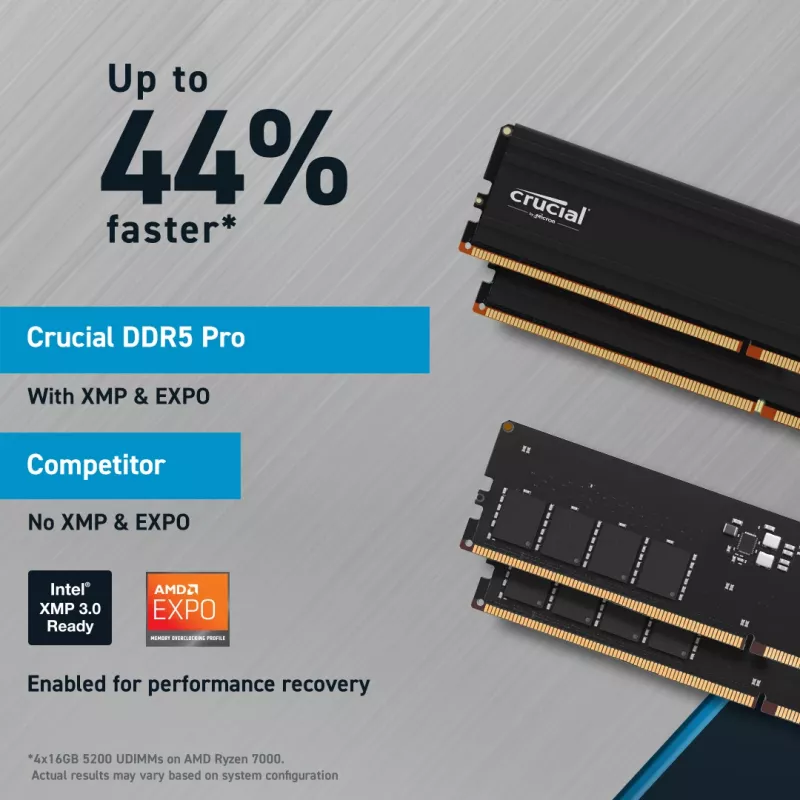 Crucial Pro - DDR5 - moduuli - 48 GB - DIMM 288-PIN Low Profile