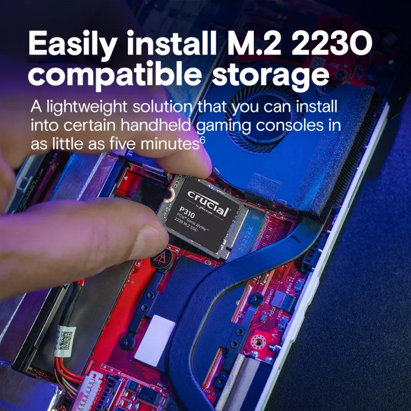 SSD-asema Crucial 2TB M.2 PCIe Gen4 NVMe P310