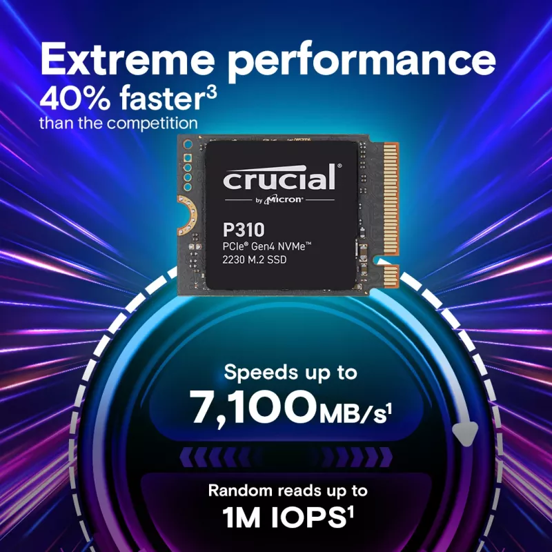SSD - Crucial P310 - 1TB - Pci-e Gen4 x4 - M.2 2230