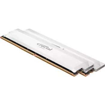 Crucial Pro - Overclocking Edition - DDR5 - kit 32 GB: 2 x 16 GB DIMM 288-PIN 6400 MT/s / PC5-51200 CL38 1.35 V puskuroimaton non-ECC valkoinen
