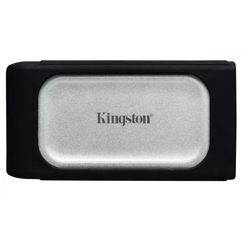 Kingston Technology 2000G kannettava SSD XS2000, 2 TB, USB Type-C, 3.2 Gen 2 (3.1 Gen 2), 2000 MB/s, musta, hopea