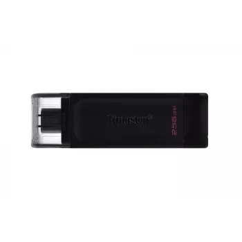 Kingston Technology DataTraveler 256GB USB-C 3.2 Gen 1 70, 256 GB, USB Type-C, 3.2 Gen 1 (3.1 Gen 1), suojus, 7 g, musta