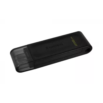 Kingston Technology DataTraveler 256GB USB-C 3.2 Gen 1 70, 256 GB, USB Type-C, 3.2 Gen 1 (3.1 Gen 1), suojus, 7 g, musta