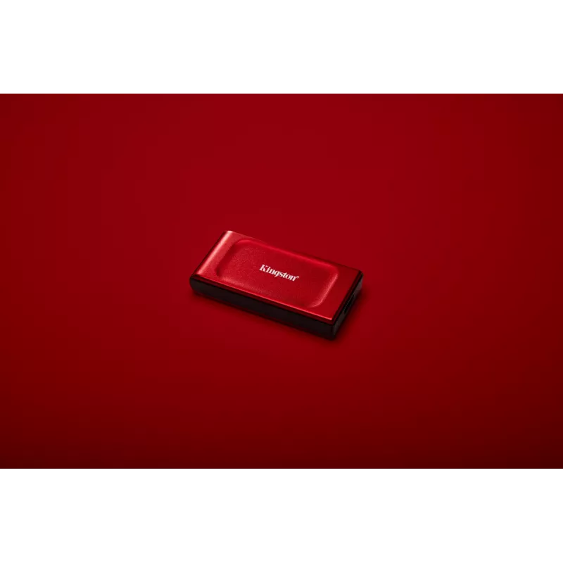 Kingston Technology 1TB XS1000 punainen ulkoinen USB 3.2 Gen 2 kannettava SSD-levy