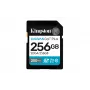 SDXC-muistikortti Kingston 256GB UHS-I Canvas Go Plus — 256 GB, U3/V30, luku 200 MB/s, kirjoitus 160 MB/s, Class 10, musta