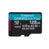 Kingston Technology 128 GB microSDXC Canvas Go Plus Gen4 200 MB/s A2 U3 V30 -kortti + adapteri