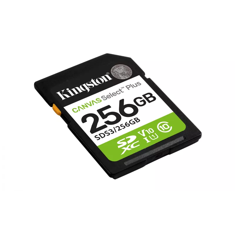 SDXC-muistikortti KINGSTON Canvas Select Plus Gen3 256GB SD UHS-I 150MB/s C10 U1 V10