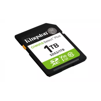 SD-muistikortti KINGSTON Canvas Select Plus Gen3 1TB SDXC UHS-I V30 U3 Class 10, 150 MB/s