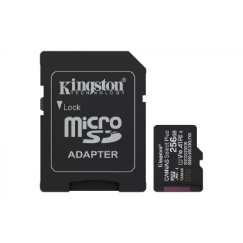 MicroSDXC-muistikortti KINGSTON 256 GB UHS-I Canvas Select Plus Gen3, Class 10, 150 MB/s, A1, V10