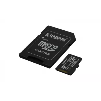 Kingston Technology 512 GB microSDXC Canvas Select Plus Gen3 150 MB/s A1 -kortti + adapteri