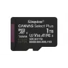 Kingston Technology 1TB microSDXC Canvas Select Plus Gen3 150MB/s A1 -kortti + adapteri