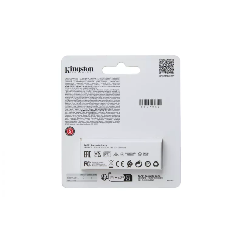 Kingston Technology DataTraveler 64GB kannettava USB 3.2 Gen 1 Exodia S (musta/musta)